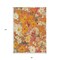 Edge Collections - 8' x 10' - Orange - Area Rug Indoor and Outdoor Use Floral for Washable - 1 Piece
